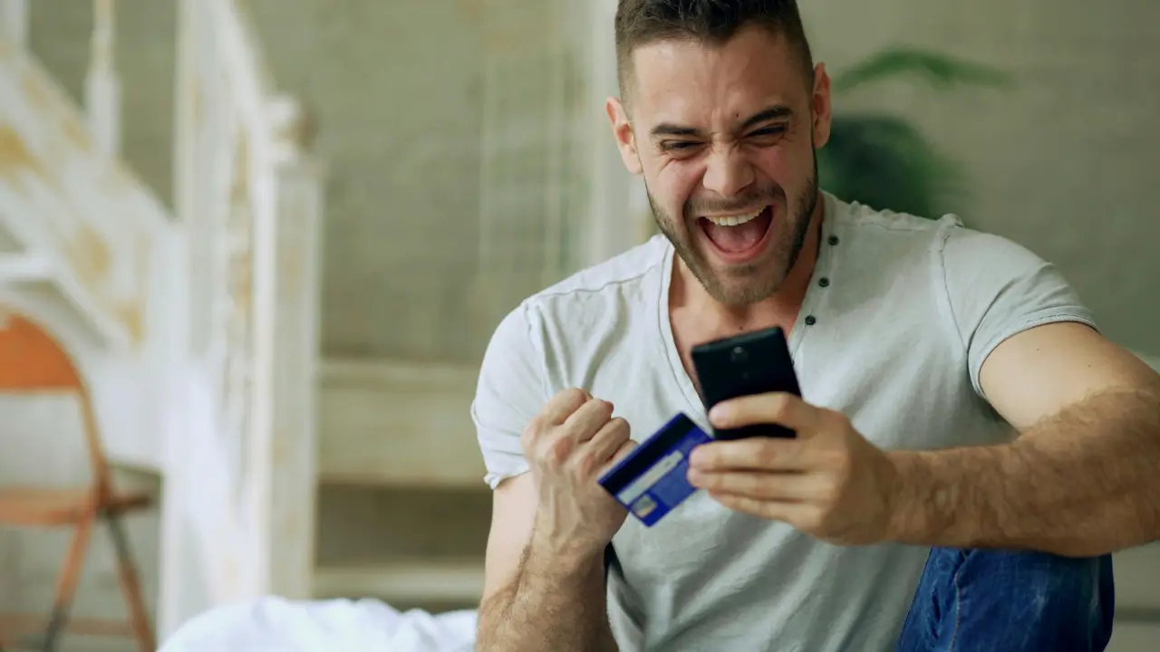 Homem feliz
