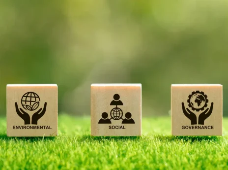 três ícones de ESG