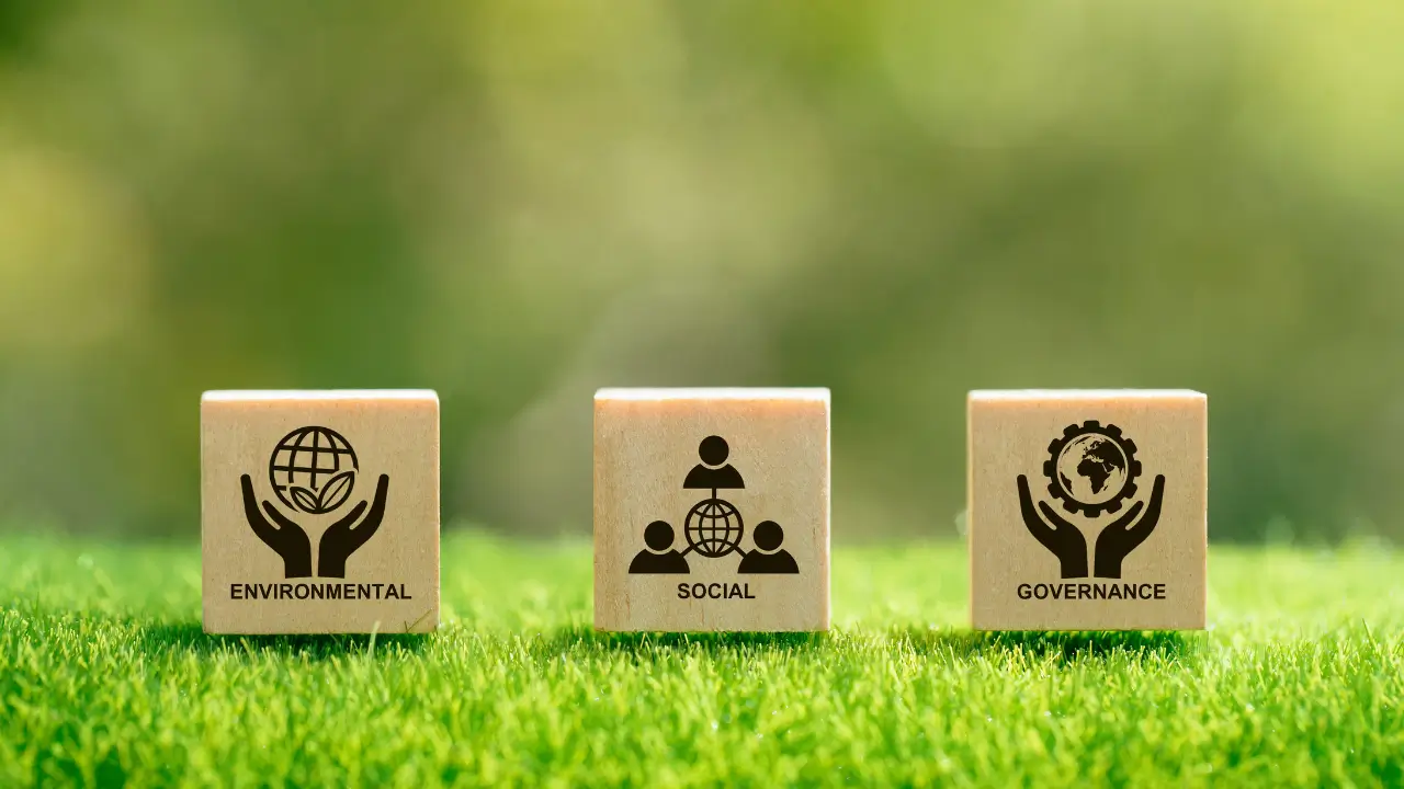 três ícones de ESG